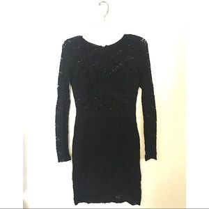 Fittted Long sleeved Lace cocktail dress